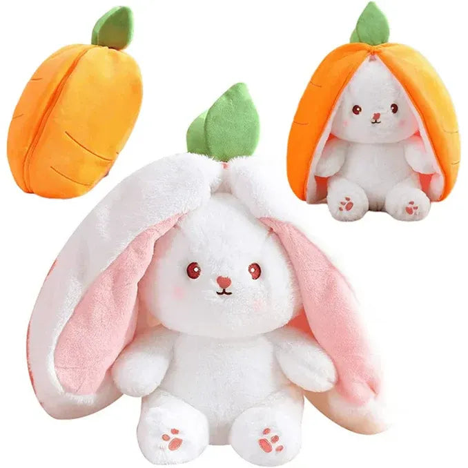 Strawberry Rabbit Plush Hug Pillow – Soft Stuffed Toy for Babies & Kids (Random Color)
