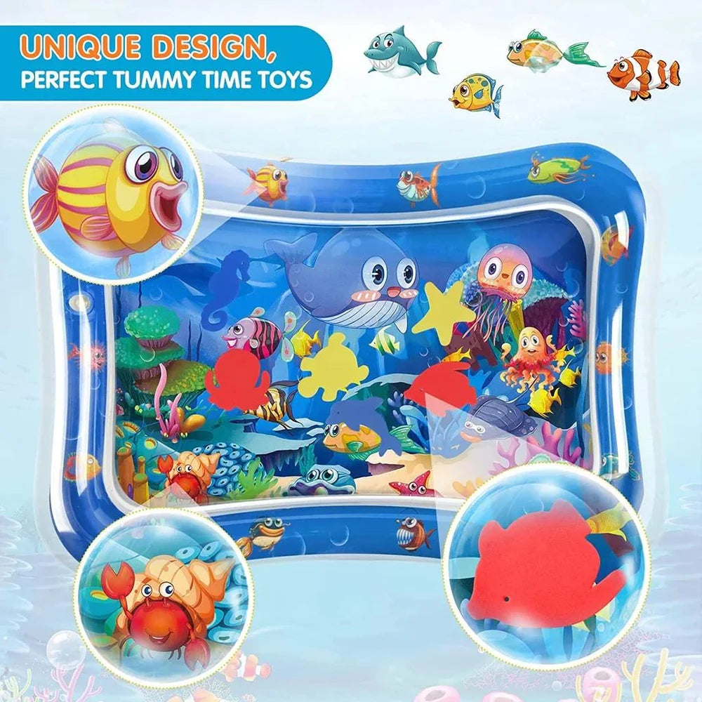 Sale Inflatable Leakproof Water Mat For Kids / Inflatable Tummy Time Mat – (Random Color)