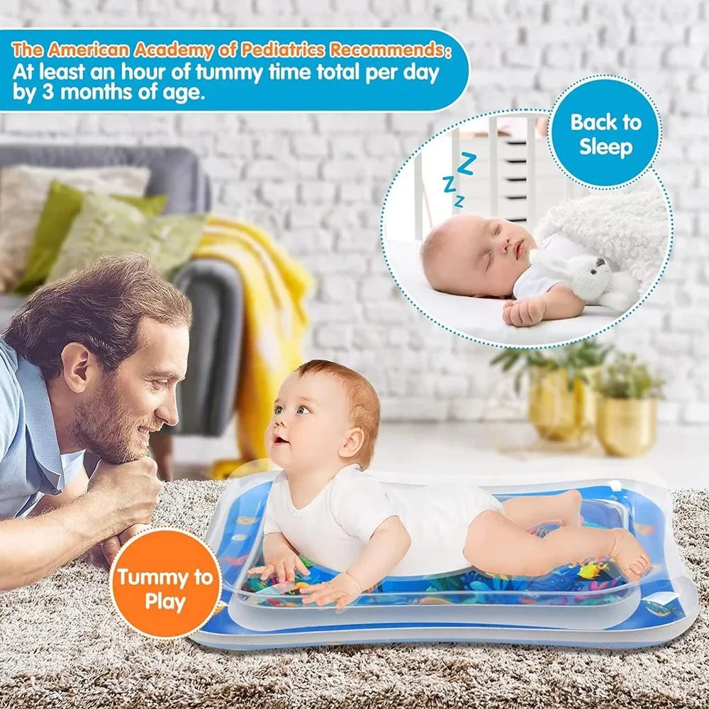 Sale Inflatable Leakproof Water Mat For Kids / Inflatable Tummy Time Mat – (Random Color)