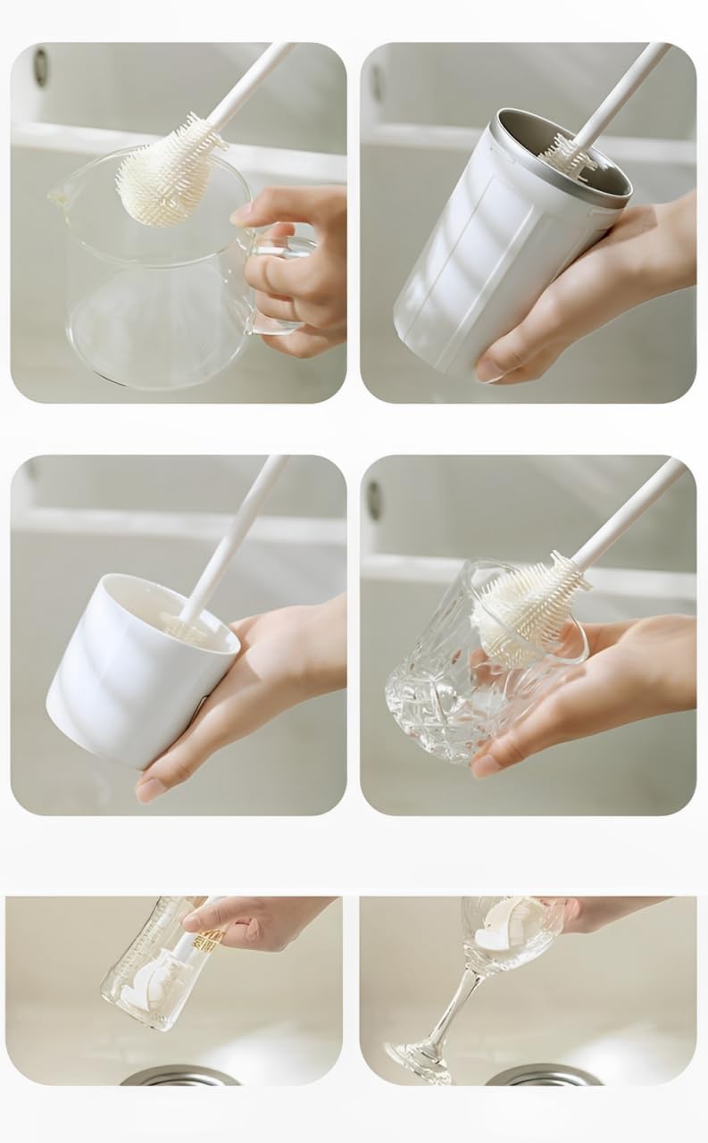 Multifunctional Silicone Bottle Brush – Eco-Friendly, Flexible, Durable Cleaner