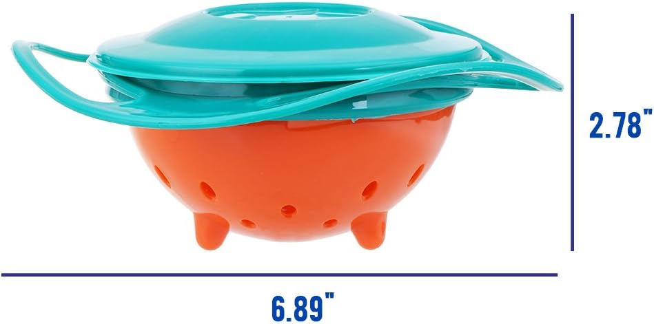 360 Degree Gyro Bowl For Feeding Baby Kids (Random Color)