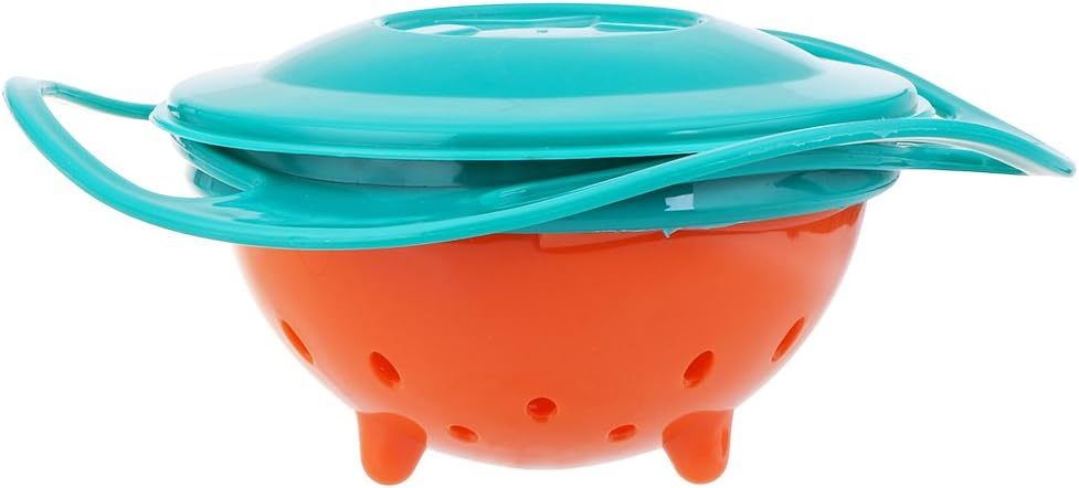360 Degree Gyro Bowl For Feeding Baby Kids (Random Color)