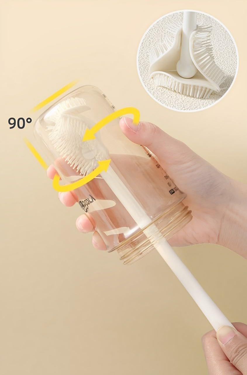 Multifunctional Silicone Bottle Brush – Eco-Friendly, Flexible, Durable Cleaner