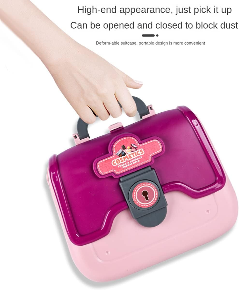 24pcs Girls Beauty Salon Play Set – Makeup & Hairdryer Kit