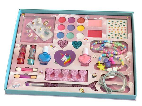 Kids Beauty Makeup Kit for Girls – Doll Cosmetic Set with Bag