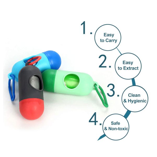 Disposable Baby Diaper Bag Kit with Dispenser Clip (Random Color)