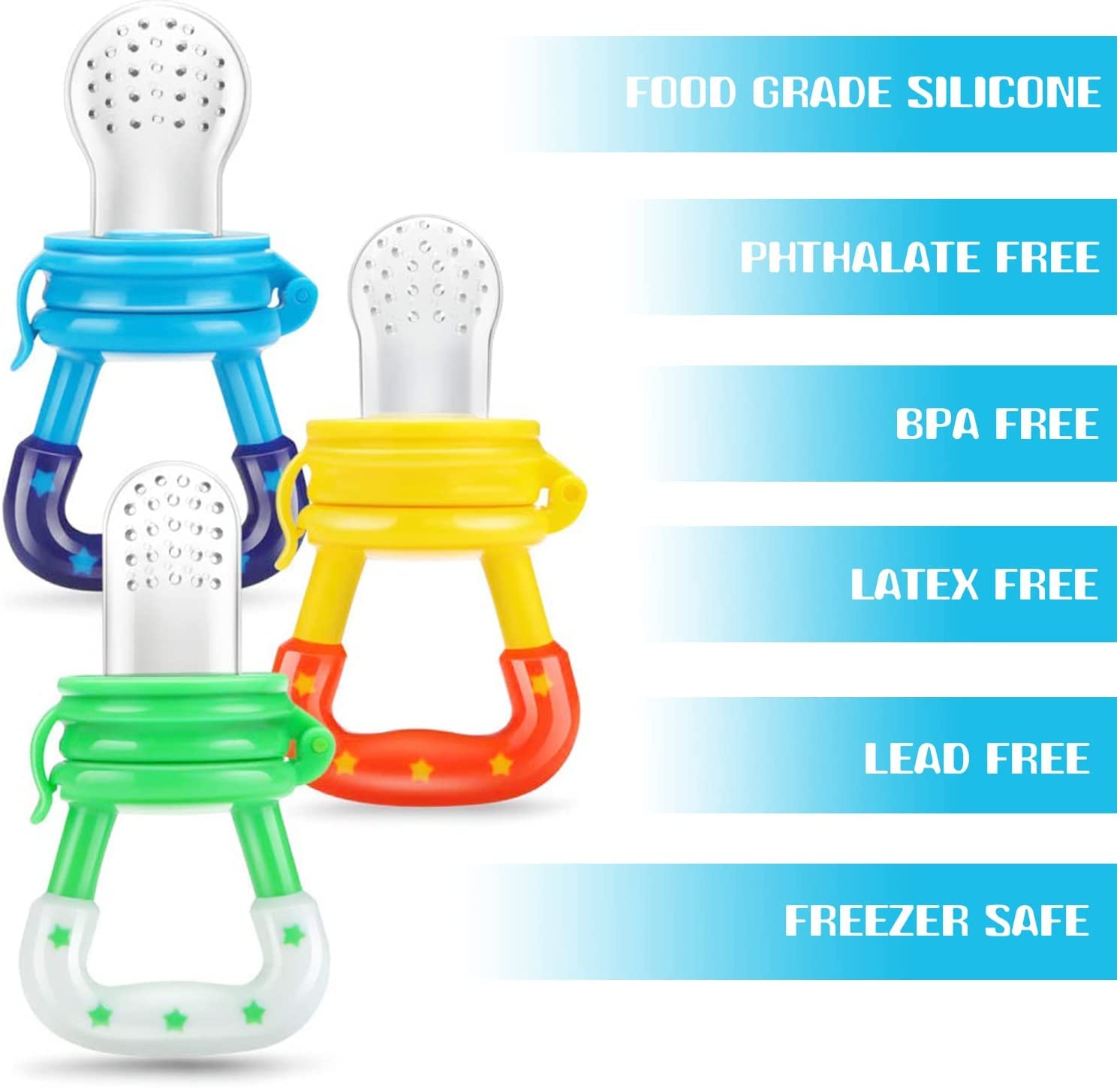 Baby Fruit Pacifier Feeder – Safe Silicone Teething Toy (Random Color)