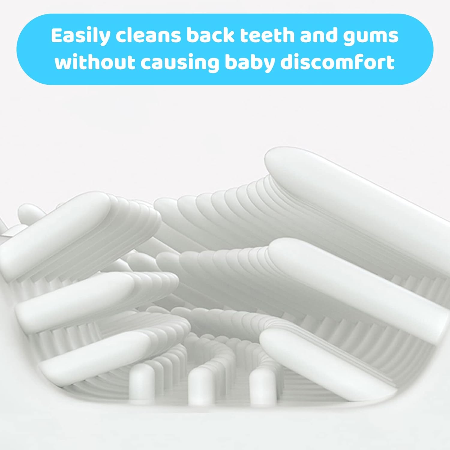 360° U-Shaped Baby Toothbrush (2-Pack) – Silicone Oral Care (Random Color)