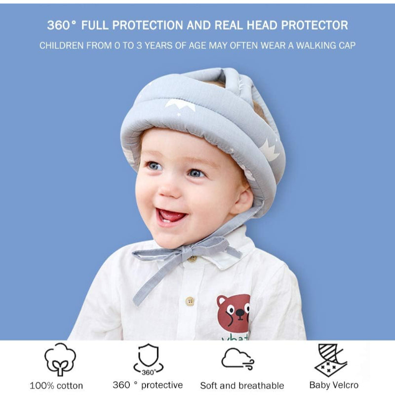 Baby Head Protector – Safety Crawling & Walking Helmet (Random colour / Design)