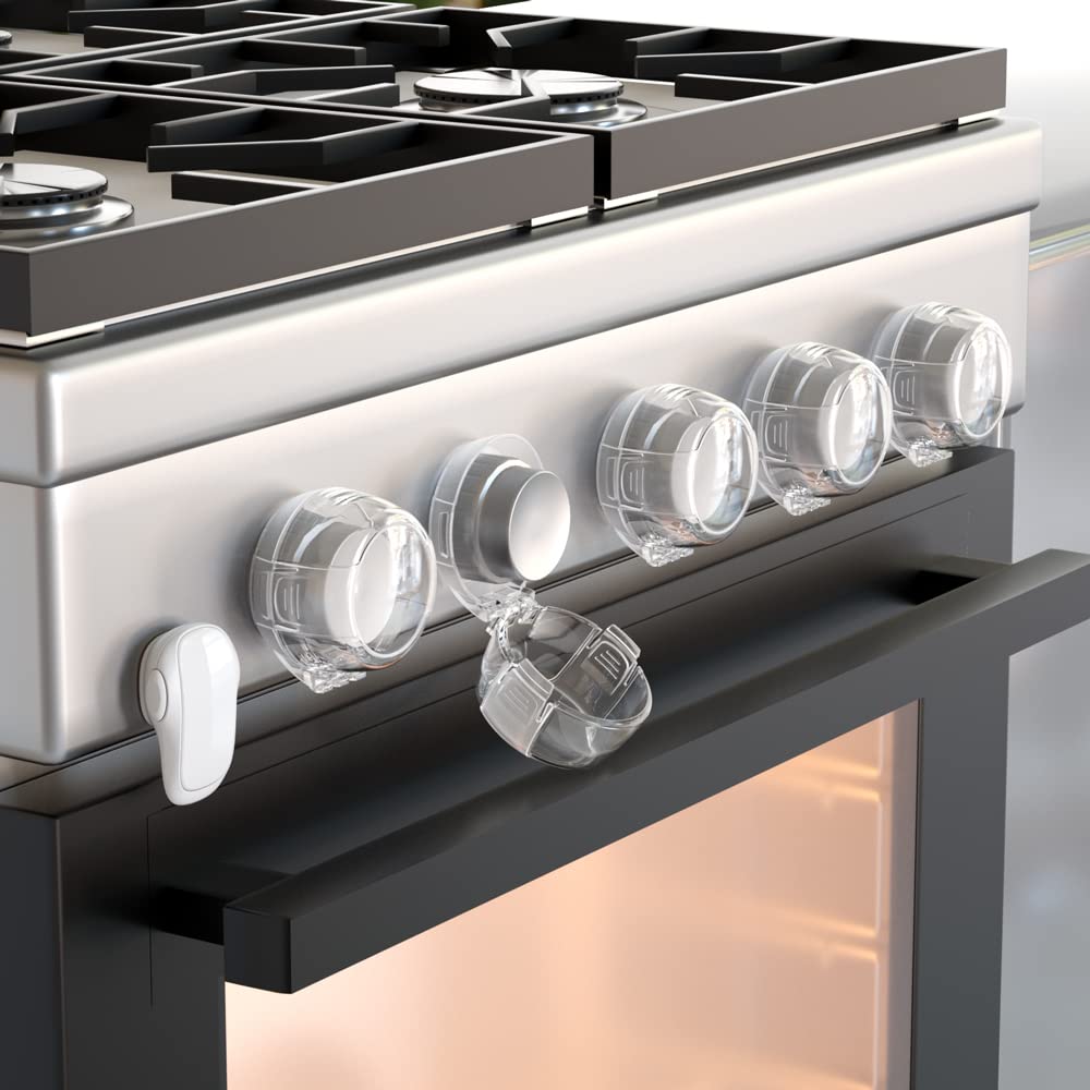 2 Pc Baby Safety Stove Knob Locks – Childproof Gas & Oven Covers
