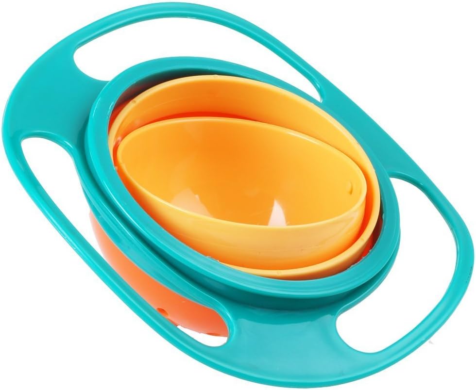 360 Degree Gyro Bowl For Feeding Baby Kids (Random Color)