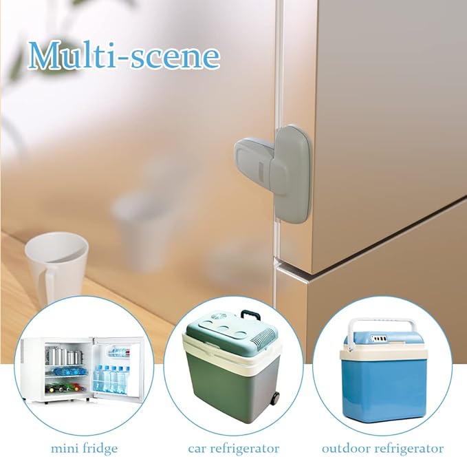Child Safety Fridge Lock – No-Drill Baby Refrigerator Door Lock