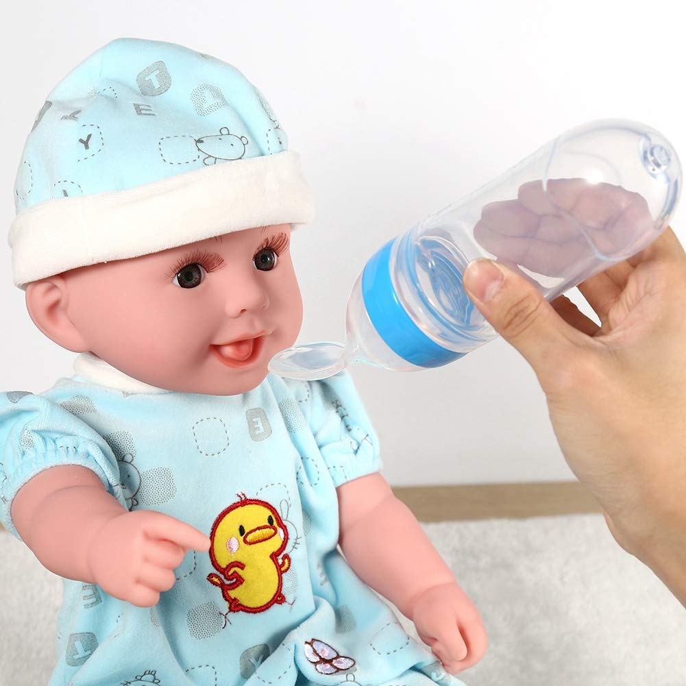 Silicone Baby Spoon Feeder Bottle Feeding (Random Color)