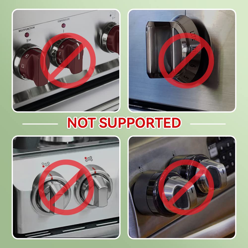 2 Pc Baby Safety Stove Knob Locks – Childproof Gas & Oven Covers