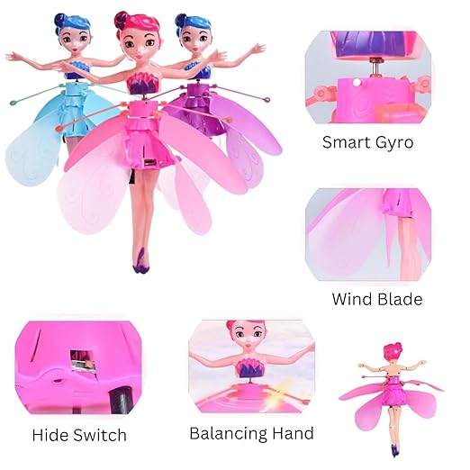 Magical Flying Fairy Doll β Hand Sensor Sky Dancer Toy (Random Color)