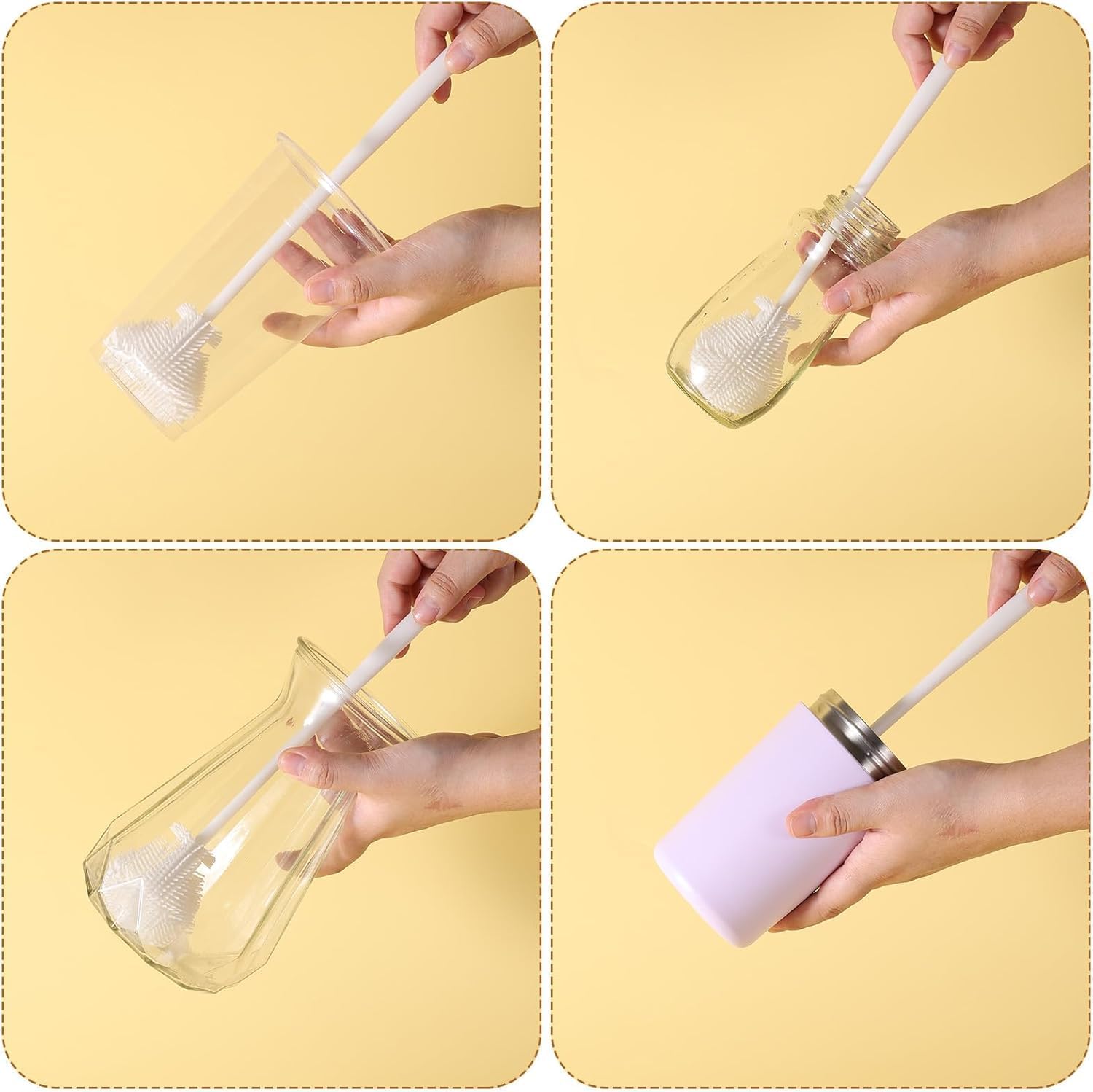 Multifunctional Silicone Bottle Brush – Eco-Friendly, Flexible, Durable Cleaner