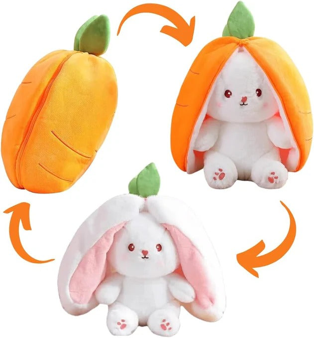 Strawberry Rabbit Plush Hug Pillow – Soft Stuffed Toy for Babies & Kids (Random Color)