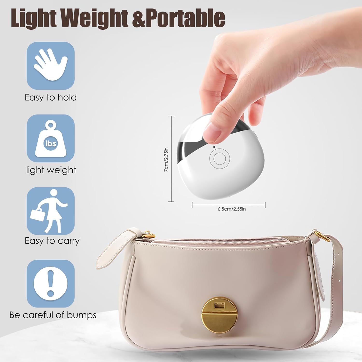 Electric Automatic Baby Nail Clipper with Light & Catcher – Rechargeable (Random Color)