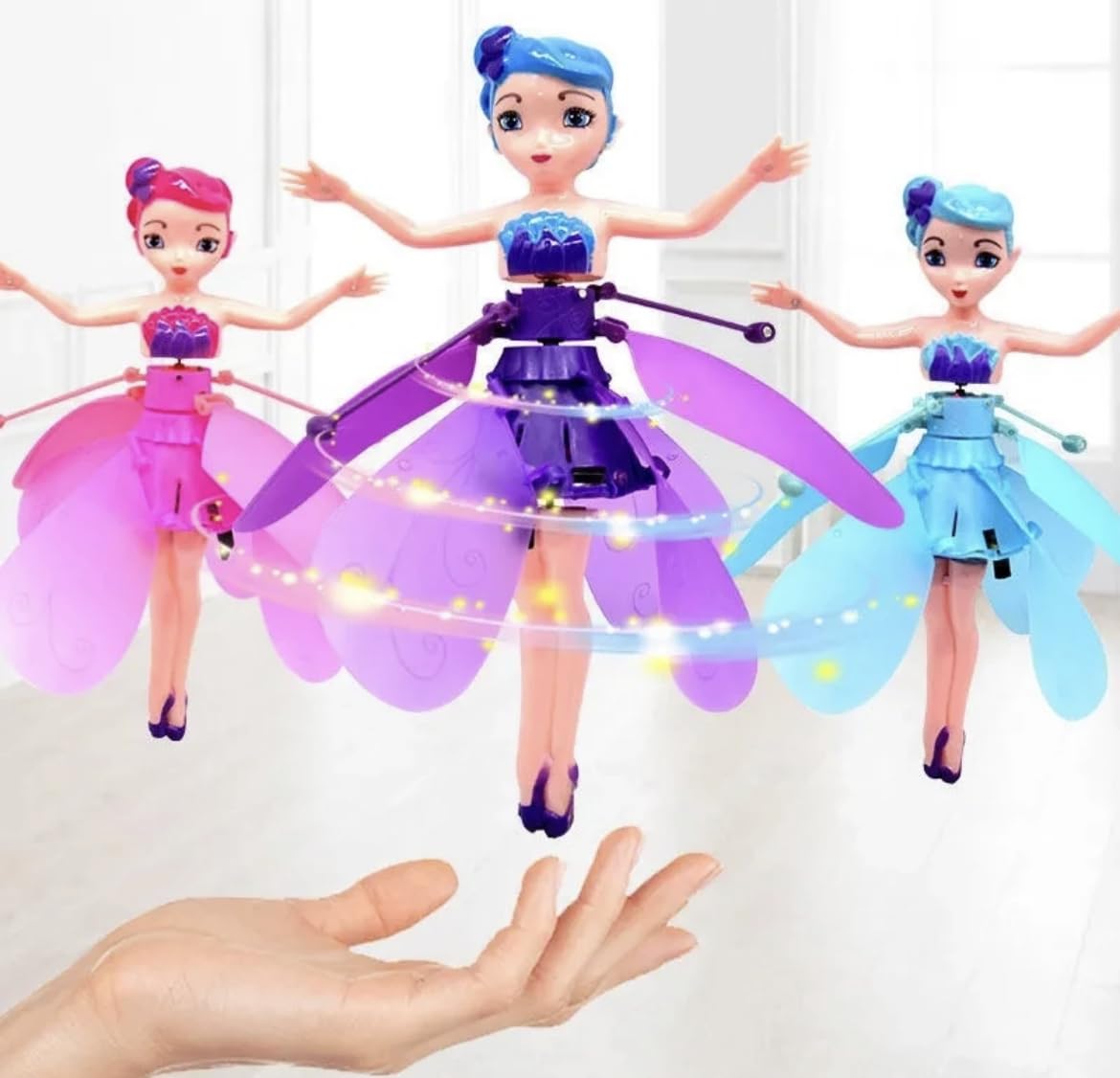Magical Flying Fairy Doll β Hand Sensor Sky Dancer Toy (Random Color)