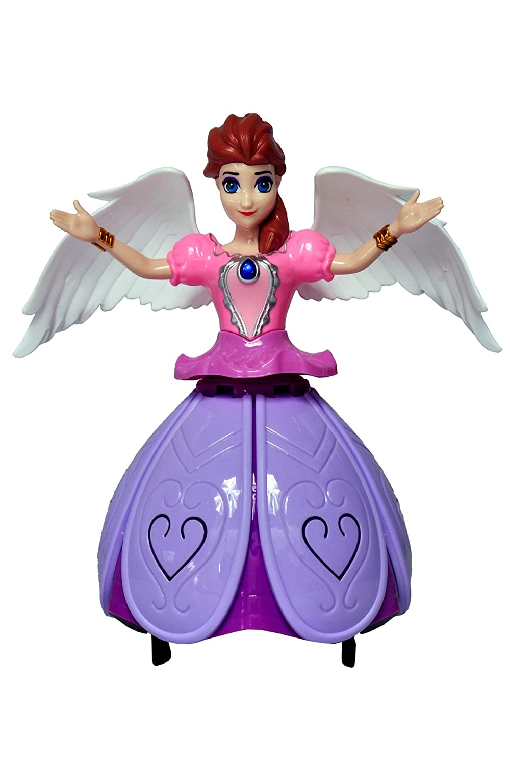 Dancing Angel Doll With Music Lights Princess Girl Multifunction LED Electronic Robot