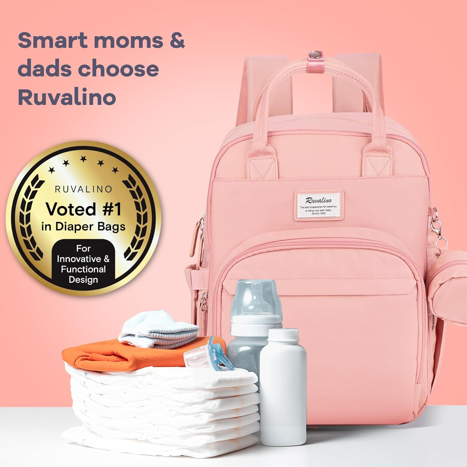 Large Capacity Waterproof Mummy Bag – Multi-Function Nursing Backpack