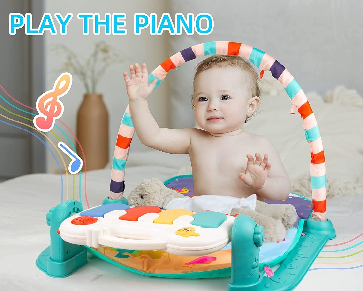 Kids Musical Piano Play Mat – With Lights & Music (Imported) (Random Color)