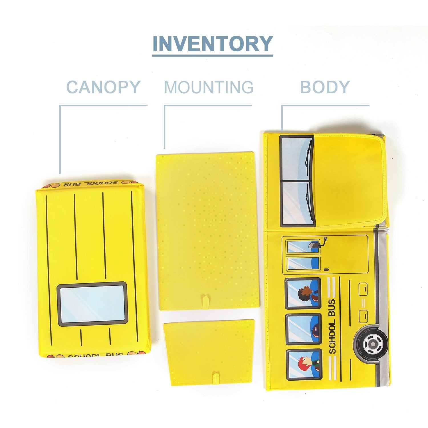 Bus-Shaped Storage Box & Chair – Foldable Kids Toy & Clothes Organizer