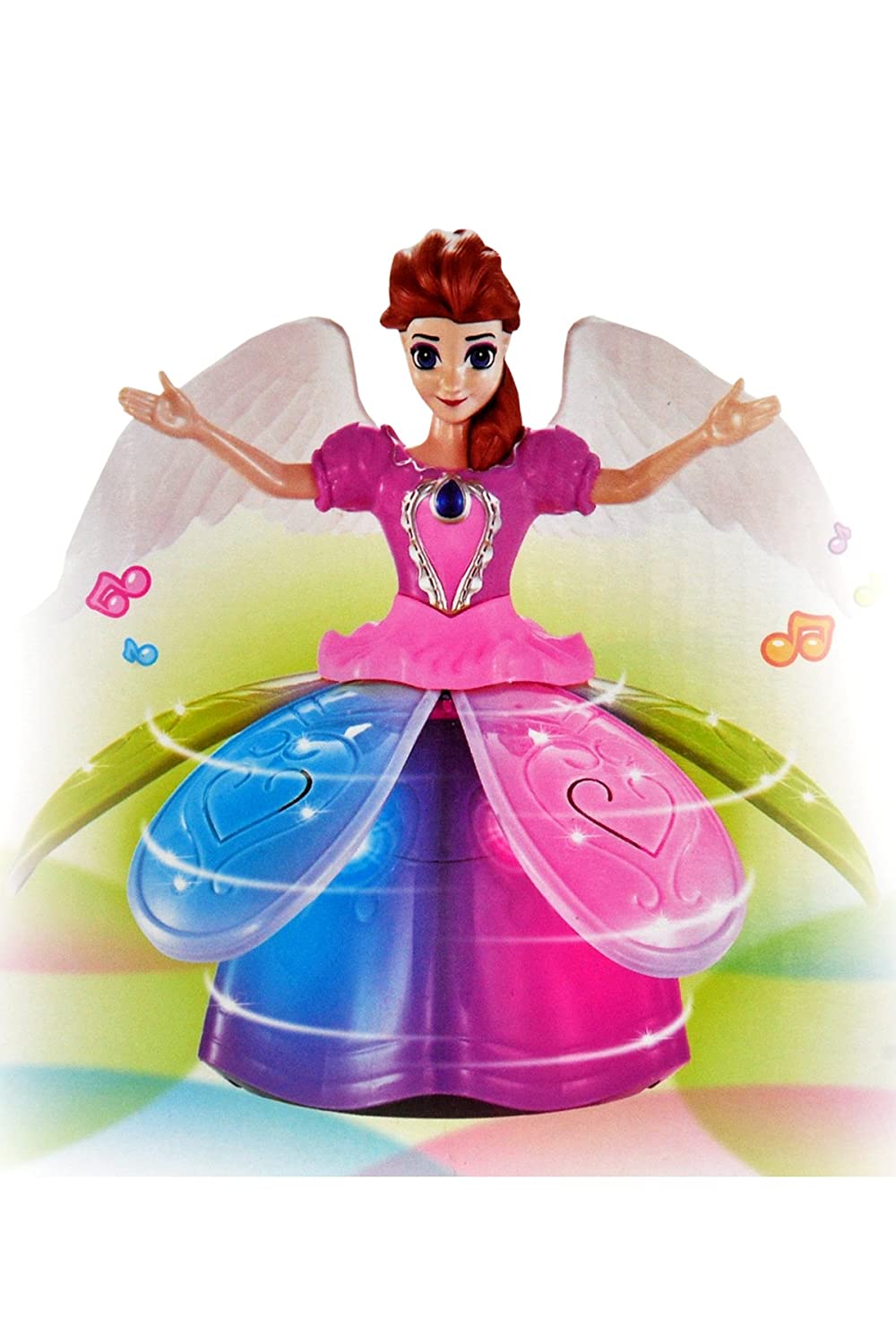 Dancing Angel Doll With Music Lights Princess Girl Multifunction LED Electronic Robot