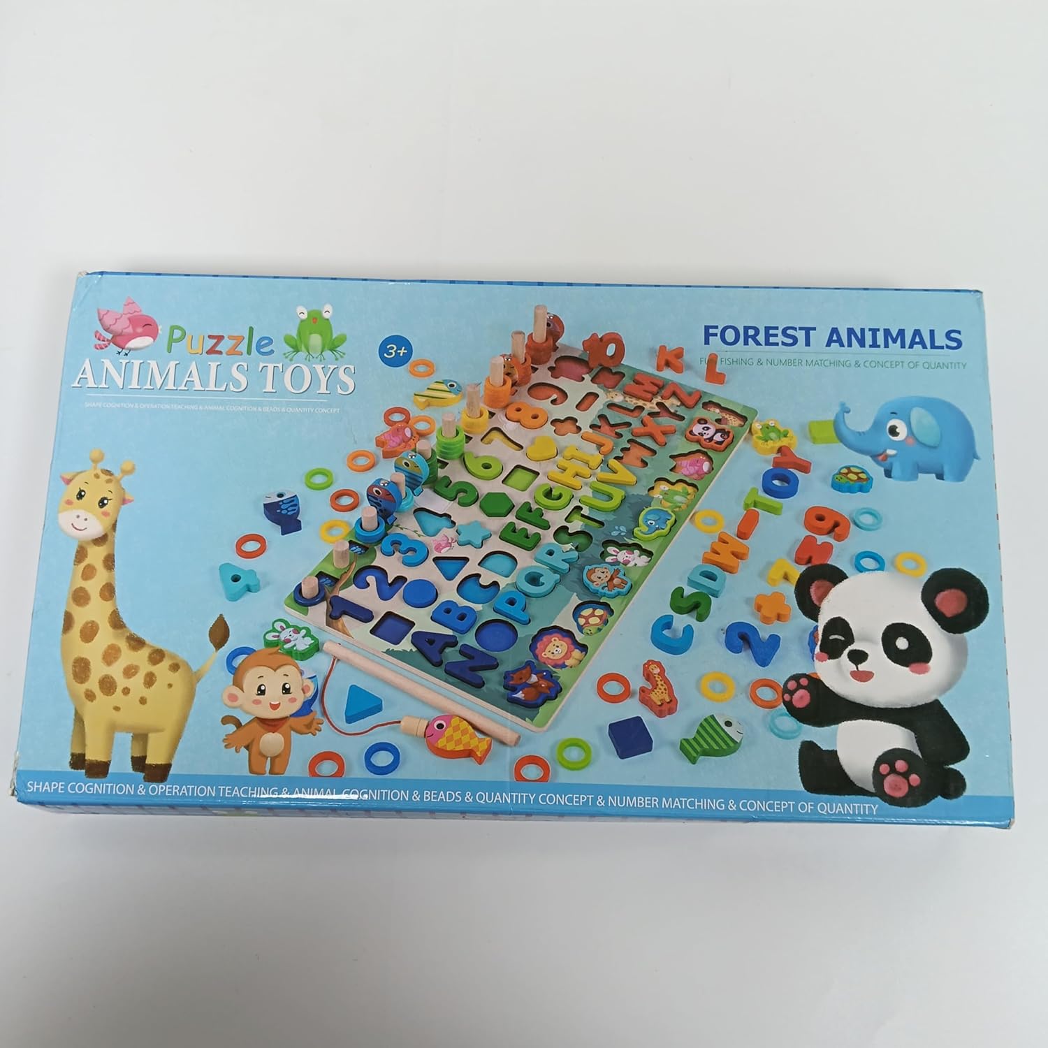 6 In 1 Wooden Educational Puzzle & Sorting Board Toy For Kids