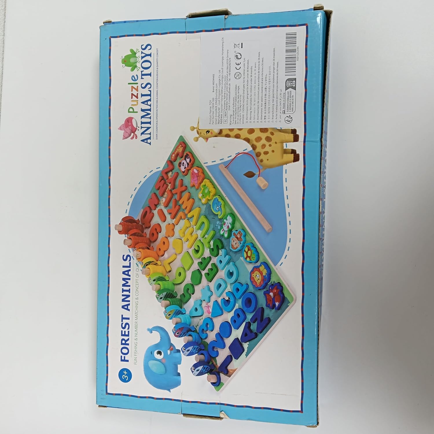 6 In 1 Wooden Educational Puzzle & Sorting Board Toy For Kids