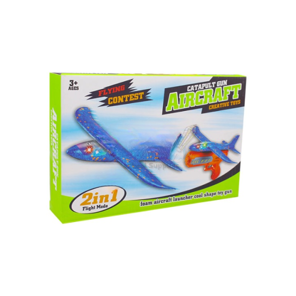 Airplane Launcher Gun Toy for Kids (Random Color)
