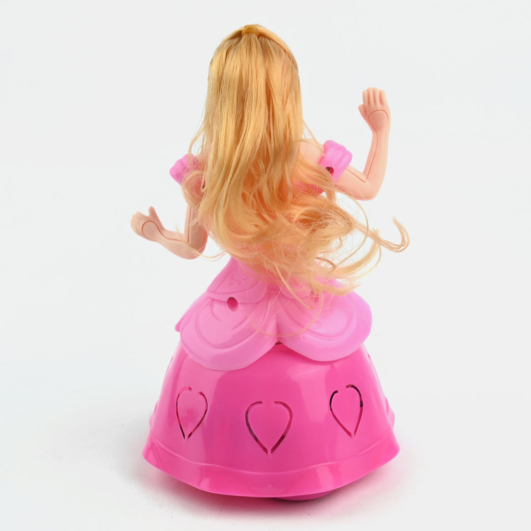 Magical Twirling Light-Up Dancing Princess Doll – Music & LED Lights (Random Color)
