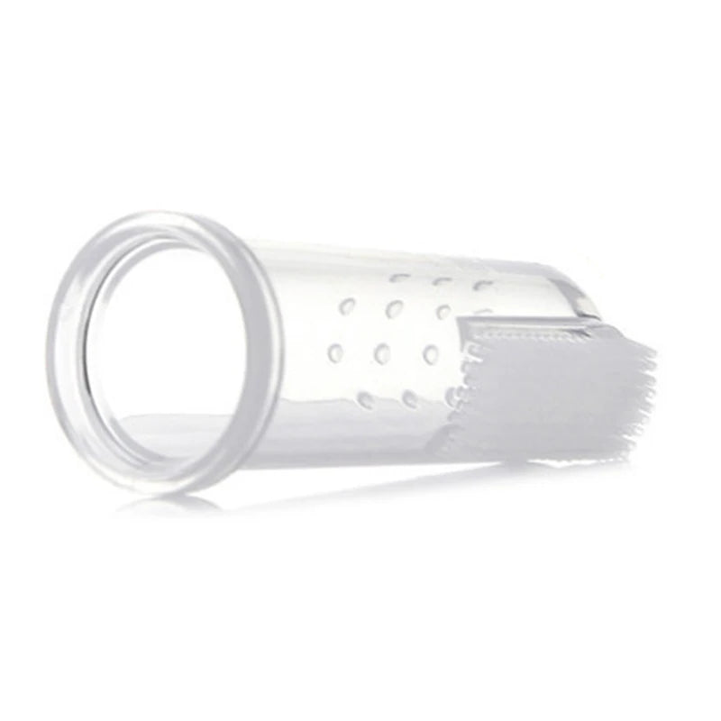 Baby Finger Toothbrush with Case – Soft Silicone Infant Teeth Cleaner