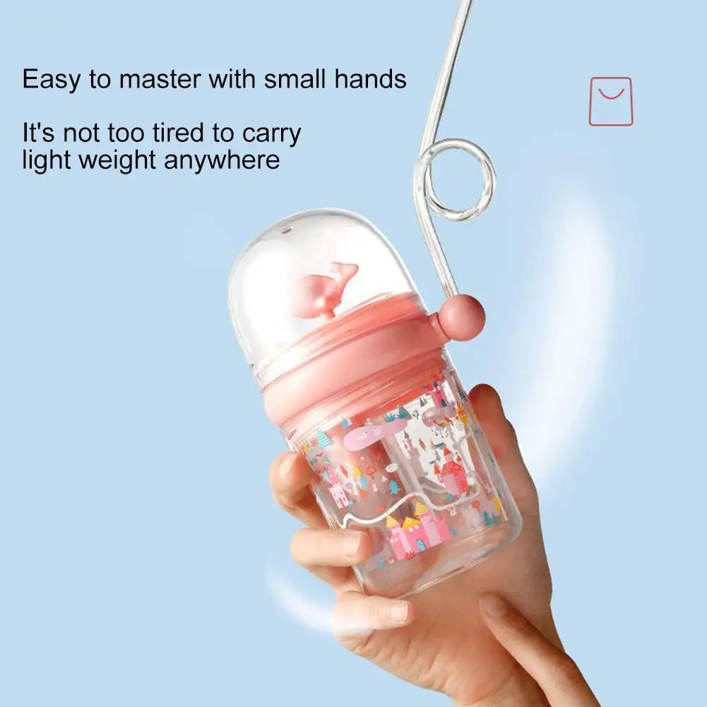 Children’s Whale Spray Sippy Cup – Portable Cartoon Bottle (Random Color)