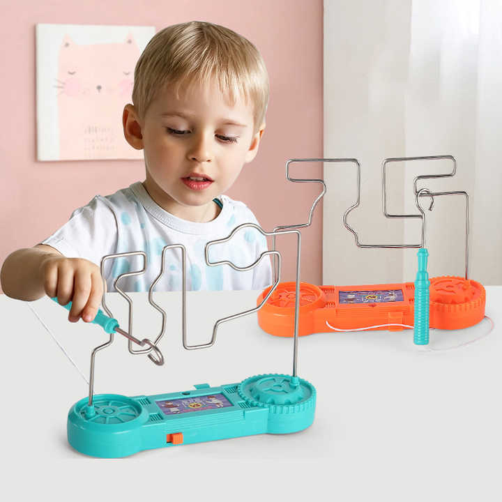 Electric Shock Maze Toy – Fun Science Experiment Game for Kids (Random Color)