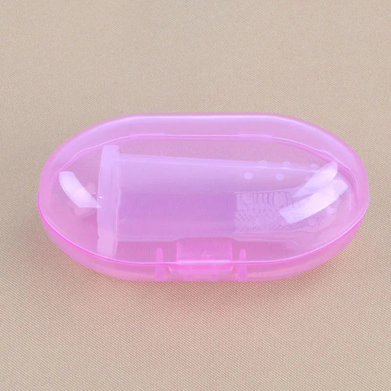 Baby Finger Toothbrush with Case – Soft Silicone Infant Teeth Cleaner