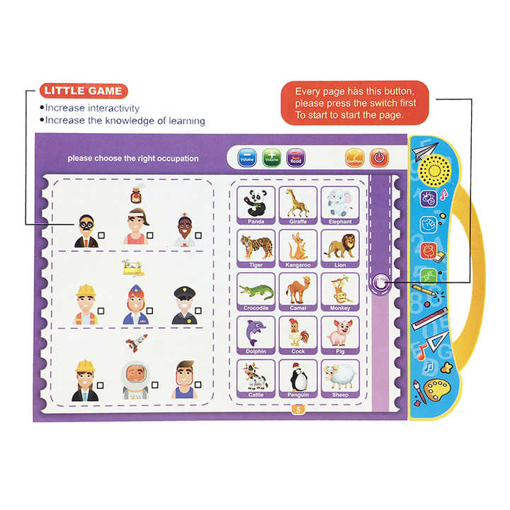 Intelligence Book – English Letters & Words Learning E-Book for Toddlers