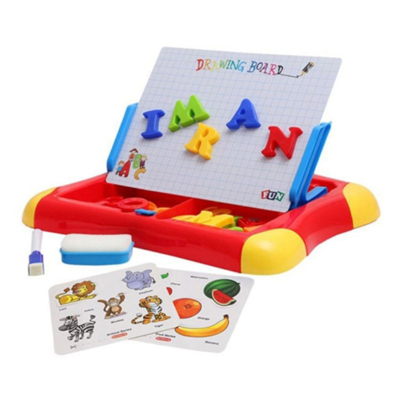 32 PCS Magnetic 2 In 1 Colorful Drawing Learning Case For Kids