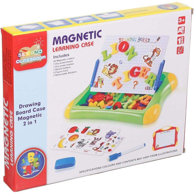 32 PCS Magnetic 2 In 1 Colorful Drawing Learning Case For Kids