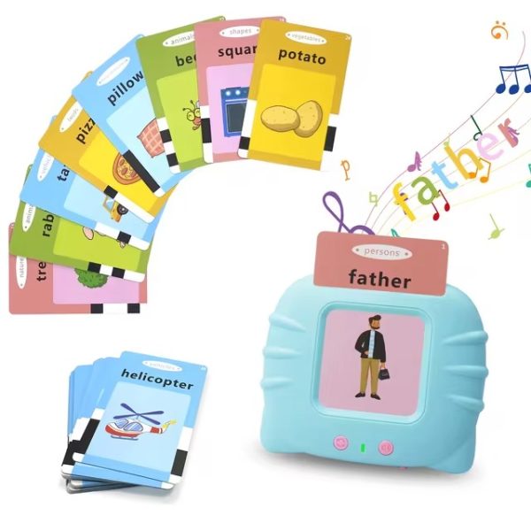 Talking Flash Cards – Preschool English Learning Toy (Random Color)