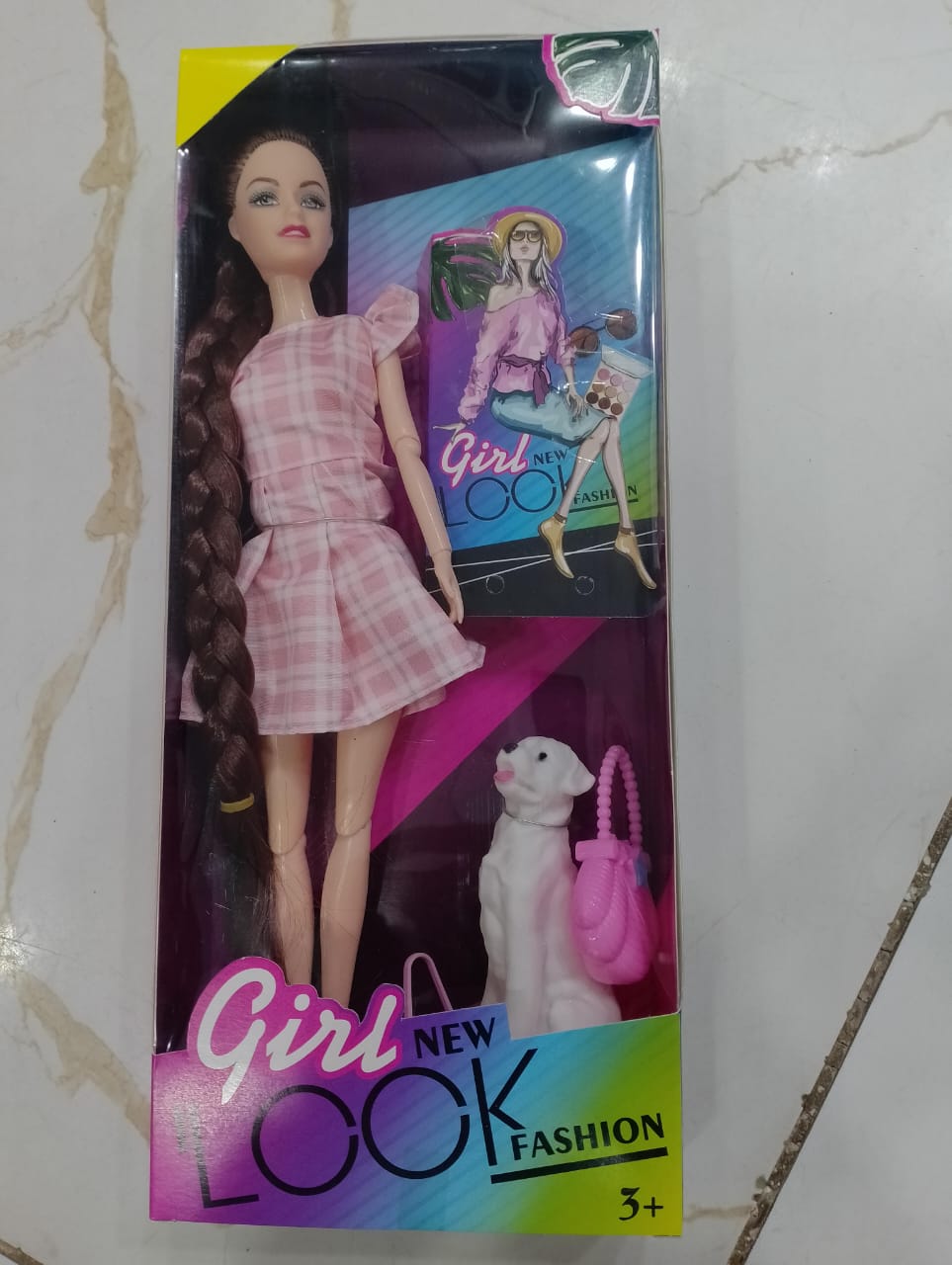 Long Hair Fashion Doll – Foldable Arms & Legs (Random Design)