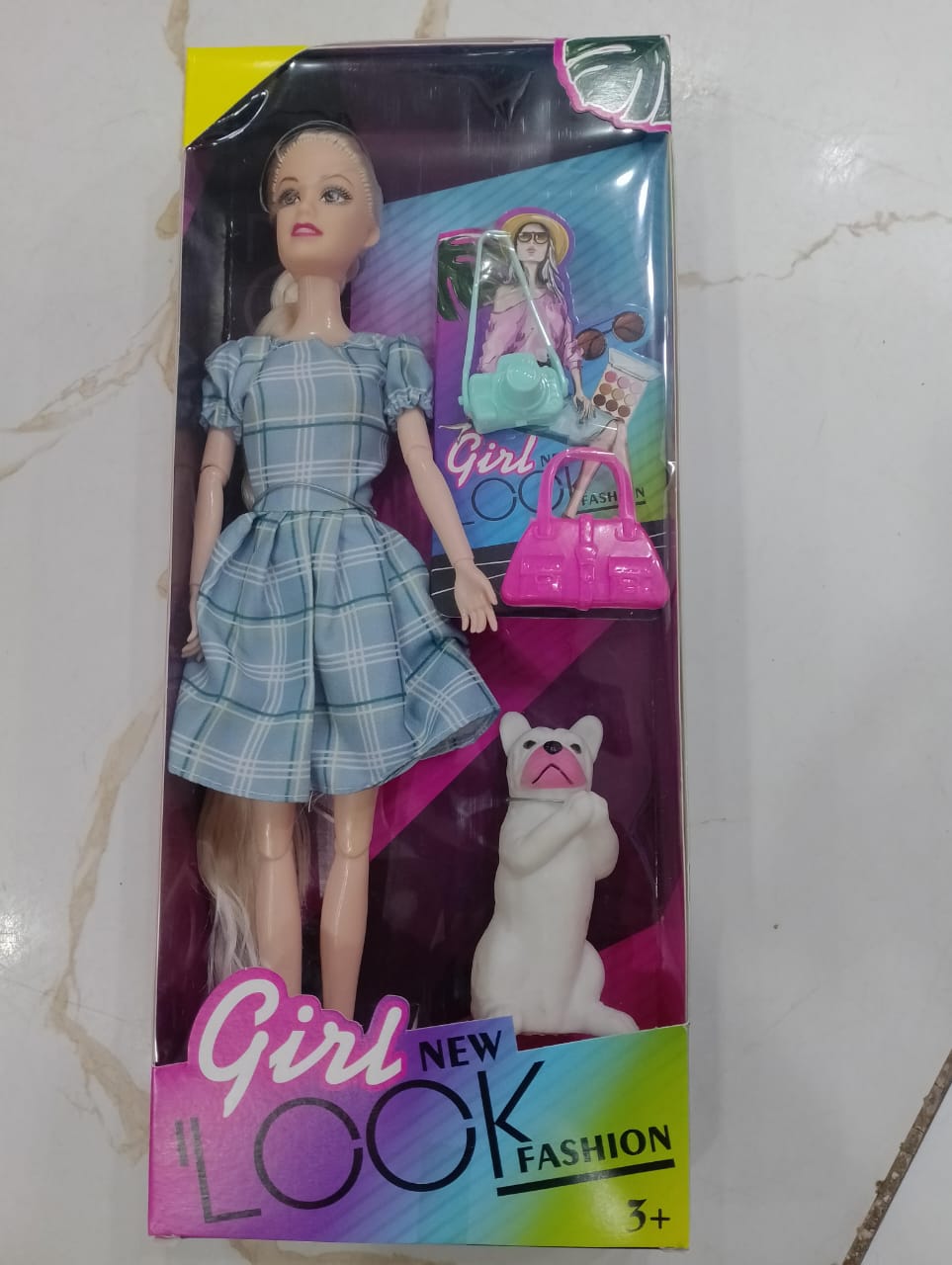 Long Hair Fashion Doll – Foldable Arms & Legs (Random Design)