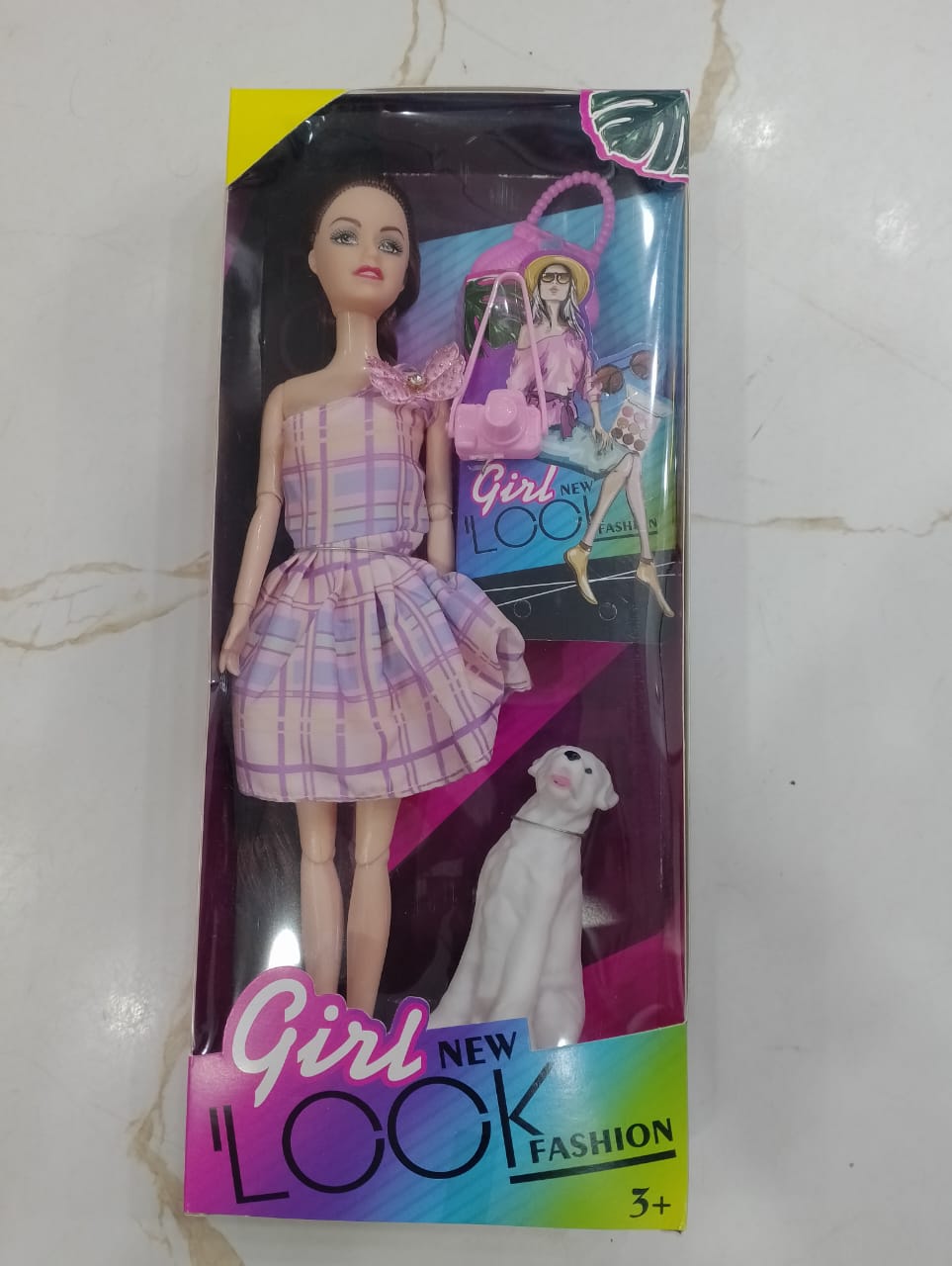 Long Hair Fashion Doll – Foldable Arms & Legs (Random Design)