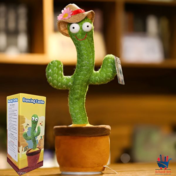 Interactive Dancing Cactus Toy – Singing, Talking Plush with USB Rechargeable