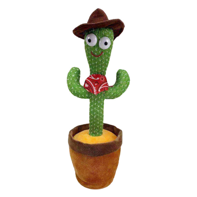 Interactive Dancing Cactus Toy – Singing, Talking Plush with USB Rechargeable