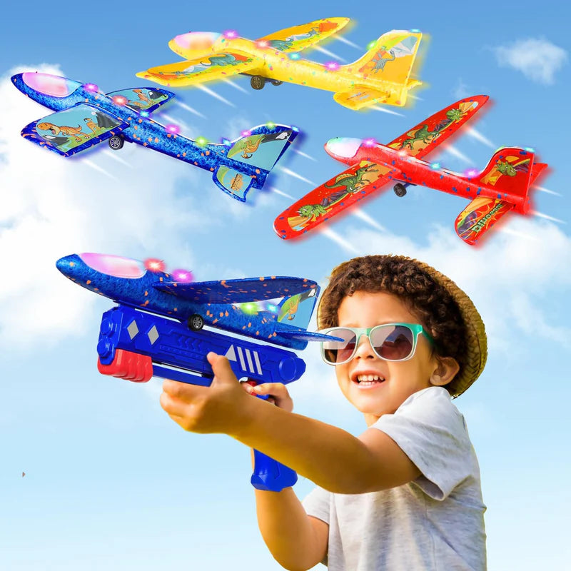 Airplane Launcher Gun Toy for Kids (Random Color)