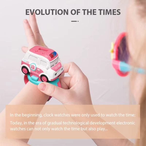 Wrist Watch RC Car Toy – Mini Remote Control Car for Kids (Random Color)
