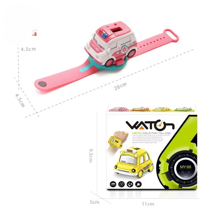 Wrist Watch RC Car Toy – Mini Remote Control Car for Kids (Random Color)