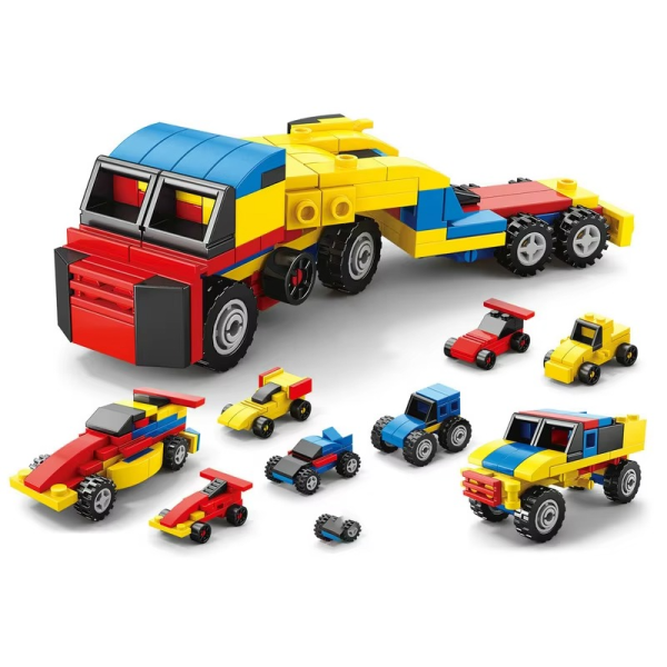 Power Racing Micro Blocks Set – 6-in-1 DIY Race Cars