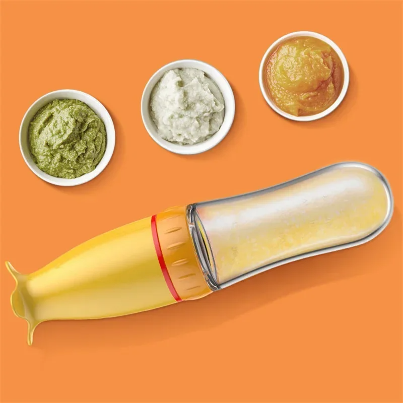 Baby Spoon Feeder Silicone Bottle Feeding (Random Color)